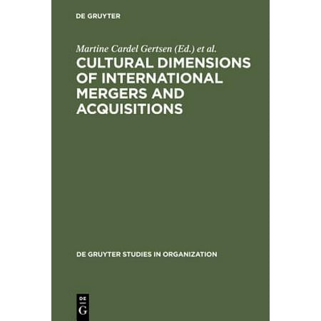 Cultural Dimensions Of International Mergers And