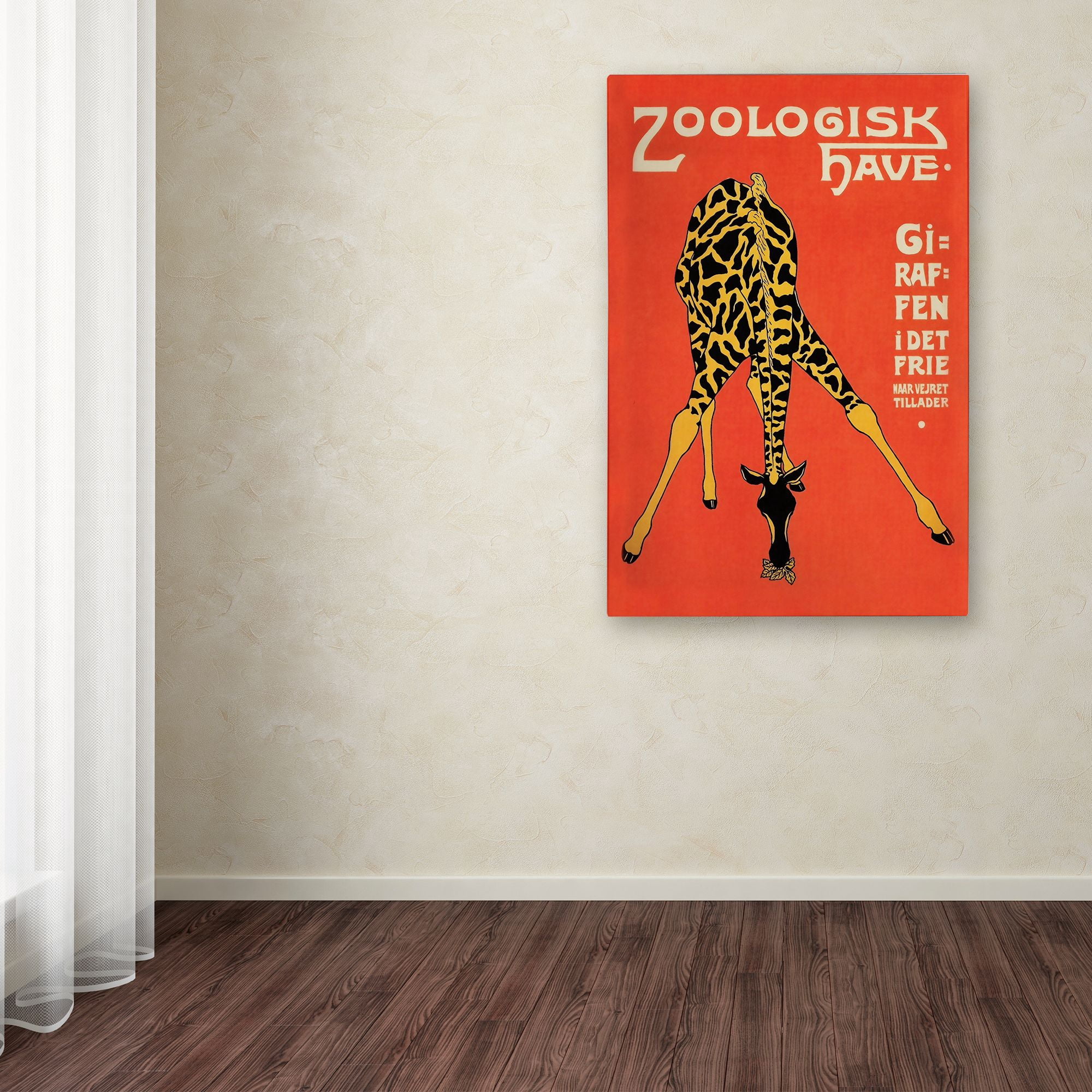 Trademark Fine Art 'Copenhagen Zoo' Canvas Art by Vintage Lavoie