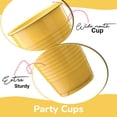 thumbnail image 2 of Exquisite 12 Fl Oz Disposable Plastic Cups, 300 Count, 1 Pack - Yellow, Wedding, Heavy Duty, 2 of 9