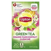 Lipton Superfruit Orange Passionfruit Jasmine Green Tea 20 Tea Bags 1.6 oz