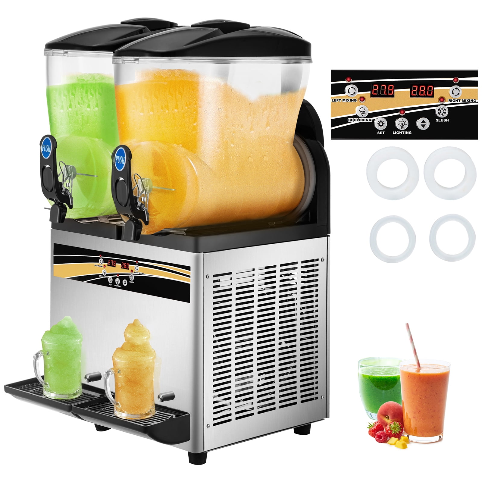 BENTISM Commercial Slushie Machine,30L Granita Slush Maker Slushy Juice