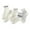 White3, variant on CYRBOKO Girls Crew Socks, Thin 5PC Cotton Lightweight Sports Socks Multicolor Size 1-12 T