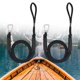thumbnail image 1 of Boat Bungee Dock Lines - Cuerda de amarre de 4 pies - Accesorios de muelle de navegación - para pontón, kayak, barco de pesca Negro 2 piezas Macarena Líneas de muelle de bungee, 1 of 8
