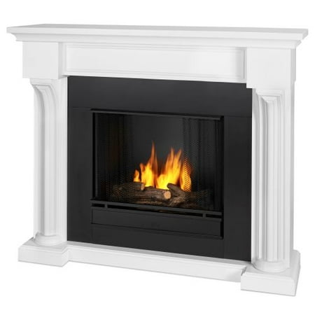 Verona Indoor Ventless Gel Fireplace White