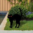 thumbnail image 4 of Cat Silhouette Garden Stakes, Halloween Scary Decoration Metal Iron Gifts with Reflective Eyes Ornament, for Art Lawn Outdoor Patio Yard. , estilo D Opción 4 DYNWAVEMX Estaca de silueta, 4 of 8