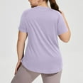 thumbnail image 5 of 2025 Women's Short Sleeve Workout Shirts Breathable Yoga T-Shirts Summer Lightweight Athletic Tee Vacation Tops, 5 of 8