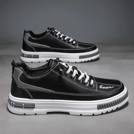 

Men‘s Trendy Faux Leather Casual Lightweight Shoes Walking Sneakers Men‘s Footwear