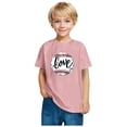 thumbnail image 4 of FamilyThread Toddler Girls Boys Fashionable Short Sleeve Cotton T-Shirt Baseball Print Summer Tops Crew Neck Casual Daily Shirt For 3-9Y, 4 of 5