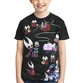 thumbnail image 2 of Hollow Game Kni-ght Youth T-shirt Short Sleeve Graphic Tops Breathable Shirt Tees, 2 of 9