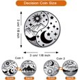 thumbnail image 3 of 2 piezas de 2 estilos de monedas al despertar, medallón Yin Yang de acero inoxidable, moneda de sobriedad, monedas de aventura en la montaña., 3 of 9