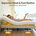 thumbnail image 5 of eChamp Electric Adjustable Bed Frame Twin Size,Adjustable Bed without Mattress,Head and Foot Incline,Remote Control, 5 of 8