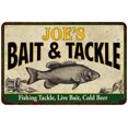 thumbnail image 1 of JOE'S Bait & Tackle Metal Sign Man Cave 8x12 208120016054, 1 of 1
