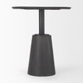 thumbnail image 4 of Mercana Maxwell 32" Round Black-Brown Wood w/ Black Metal Pedestal Bistro Table, 4 of 6