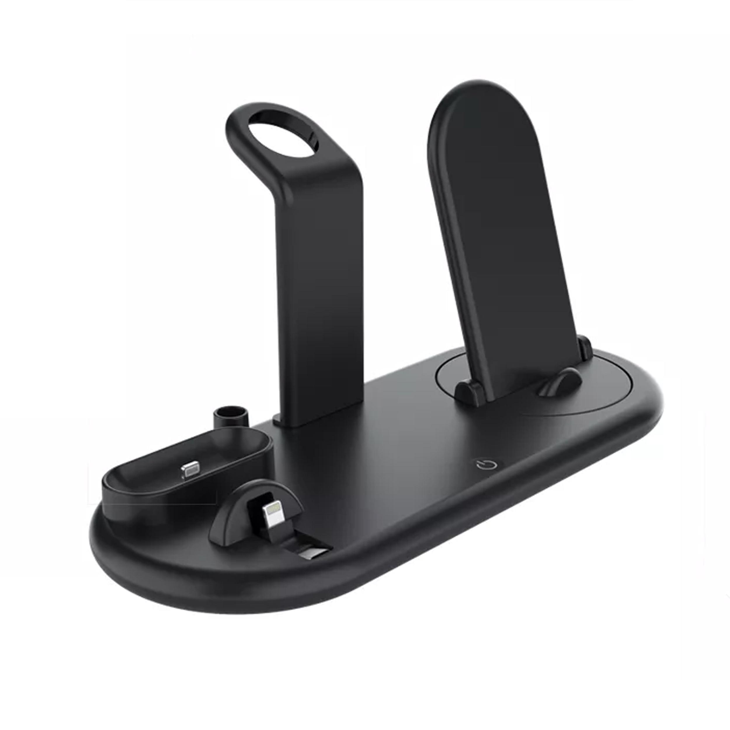 Trexonic 7 in 1 Qi Wireless Charging Station for Smart Watch and Phone in Black