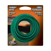 Road Power 56422033/16-1-15 Electrical Wire, 16 AWG Wire, 25/60 V, Copper Conductor, Green Sheath, 24 ft L