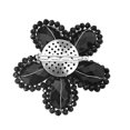 thumbnail image 3 of Sparkling Black Crystal Flower Brooch Pin, 3 of 4