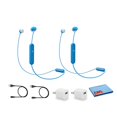 thumbnail image 1 of Sony WI-C300 Wireless Bluetooth In-Ear Headphones -Blue - 2 Pack Kit, 1 of 4