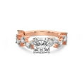 thumbnail image 4 of IGI Certified 5 Carat Cushion Shape Lab Grown Diamond Engagement Ring | 14K Rose Gold | Hester Petite Side Stone Diamond Ring | FG-VS1-VS2 Quality Friendly Diamonds, 4 of 6