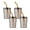 Amber-4pack, variant on 13oz/400ml Tumbler Water Glass, Cups with Straw and Lid Sealed Carry on for Coffee, Iced Tea, Thick Wall Insulated Glass Cup (Amber)