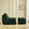 thumbnail image 2 of Modern Compressed Lounge Chair with Ottoman, Cozy Corduroy Recliner for Small Spaces, Living Room, or Bedroom, 2 of 9