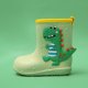 thumbnail image 1 of Botas de lluvia impermeables con bonitos dibujos animados y suela blanda de EVA para niños, color verde, 15 cm/8,9 pulgadas, 1 of 5