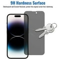 thumbnail image 4 of 3 Pack Privacy Screen Protector Compatible with iPhone 13, 9H Anti Spy Private Tempered Glass Film, Anti-Scratch, Case Friendly, Easy Installation, Bubble Free, 4 of 6
