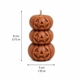 thumbnail image 2 of Halloween Scented Candle, Pumpkin Jack O Lantern Shaped Aromatherapy Wax Candle, 1 Pack Spooky Decorative Candle for Home Tabletop Mantel, Halloween Party Indoor Festive Ambience Creation Trick or Tr, 2 of 5