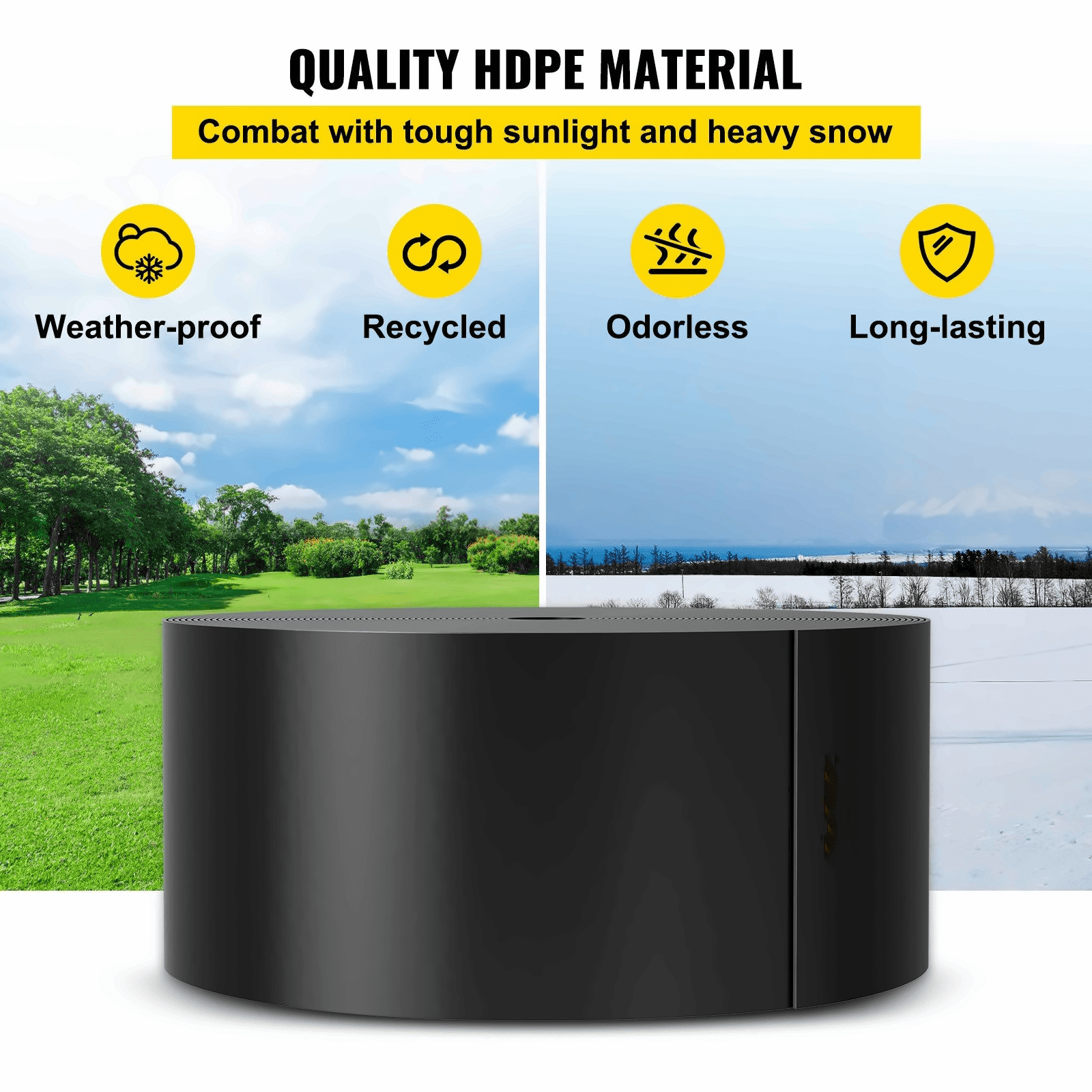 Landscape Edging 80ft, 10 Inch Black HDPE Coiled Border for Garden Lawn, Flexible Bender Terrace Board, Weed Barrier for Landscaping Yard