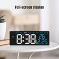 thumbnail image 4 of YIMWNYI Réveil Numérique avec Affichage LED, Date, Heure, Température et Fonction DST, Luminosité Réglable, Double Alimentation (Pile Ou Plug-In), Économe en Énergie, Design Moderne, 4 of 6