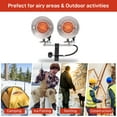 thumbnail image 5 of 30,000 BTU Propane Tank Top Heater, 2 Burner Tank Top Heater with Shut-off Valve and Tip-over Switch, Portable LP Gas Heater for Camping, Outdoor Sports Event, Garage, Porch, 5 of 9