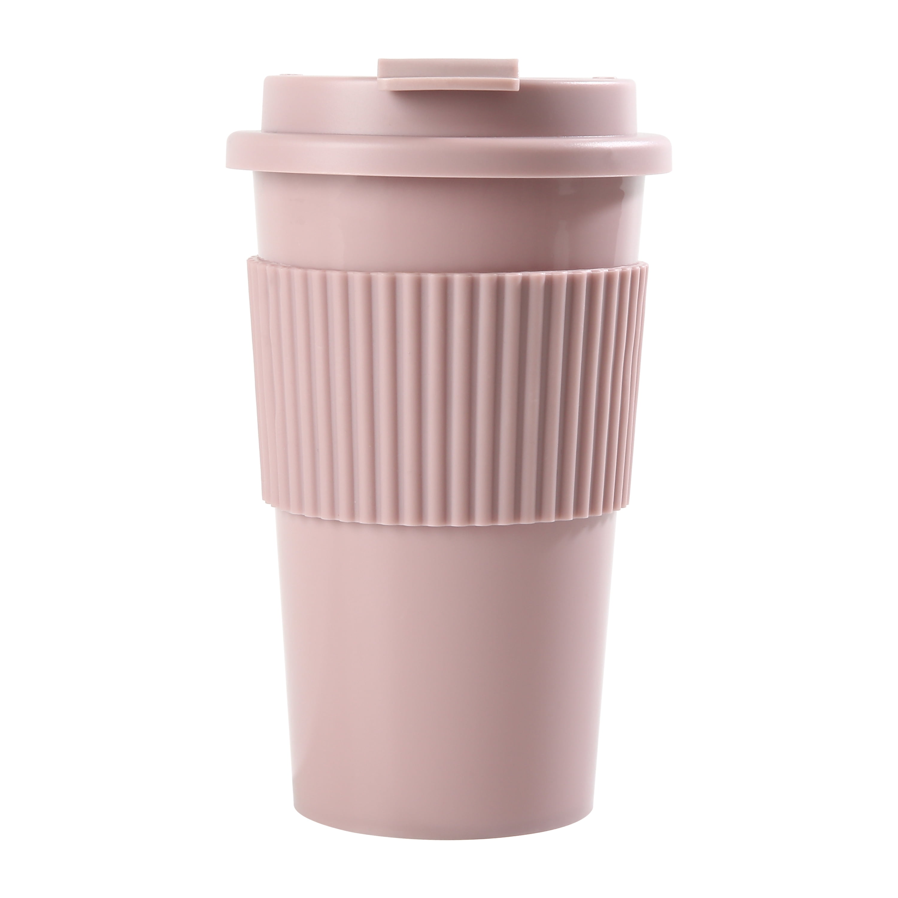 Mainstays 18oz Plastic Coffee Tumbler, Pink
