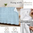 thumbnail image 6 of Light Blue Small Cabinet Curtains 10"W x 11"L, Farmhouse Vintage Blue Solid Color Modern Sink Skirt Dust-Proof Short Curtain for Bathroom Vanity Storage Cubby Desk, Self Adhesive Privacy Drapes, 6 of 9