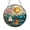 Acrylic 3.5 Inch, variant on Fantasy Sailboat Sunset Stained Glass Window Decor – Handmade Ocean Horizon Hanging Art