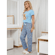 thumbnail image 4 of Pijama De 3 Piezas Mujer Pantalon Short Y Playera A Juego, 4 of 5