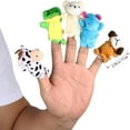 thumbnail image 4 of Cartoon Animal Finger Puppets Soft Velvet Dolls Props Toys（10pcs）, 4 of 7