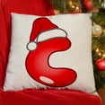 thumbnail image 5 of Ganfancp Navidad 26 Letter Pillow Cover Holiday Sofa Decoration Pillowcase -Border Linen Printed Cushion Cover Ofertas Del Día 1*Funda de Almohada, 5 of 5