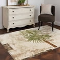 thumbnail image 4 of Rectangle Area Rug 3x5ft,Palm Tree Tropical Plant Stone Flower Washable Carpet Non-Slip Runner Accent Rugs Indoor Floor Mat for Bedroom Living Room Decor,Vintage Burlap Cotton, 4 of 9