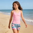 thumbnail image 2 of Shadoumai Girls Swimsuit Crisscross Tie Back Bikini Sets Two Piece Bathing Suit Kids Swimwear Size 9-18 Years, 2 of 4