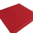thumbnail image 3 of Yuarrent 6 uds 300X300X25mm espuma insonorizada espuma acústica tratamiento de sonido estudio habitación absorción azulejos aislamiento esponja Decoración del hogar rojo Yuarrent HA2029-03B, 3 of 5