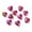 Heart (Magenta), variant on MATROOY Electroplate Crystal Glass Pendants Charms Faceted Heart & Star & Starfish-Starfish (Violet)