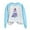 Light Blue, variant on Women's Tree Themed Printed Pullover Top With Shoulder Sleeve Hoodie Ladies Sweatshirt Tops