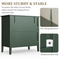 thumbnail image 6 of Mayincolor Large Fluted 3 Drawer Dresser, Wide Chest of Drawers with Modern Nightstand Cabinet Wood Dresser with Spacious Storage for Bedroom, Hallway, Living Room, Entryway, Green, 6 of 9