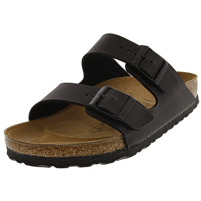 Sandalia Birkenstock Arizona Soft Footbed para mujer, color negro, 39EU