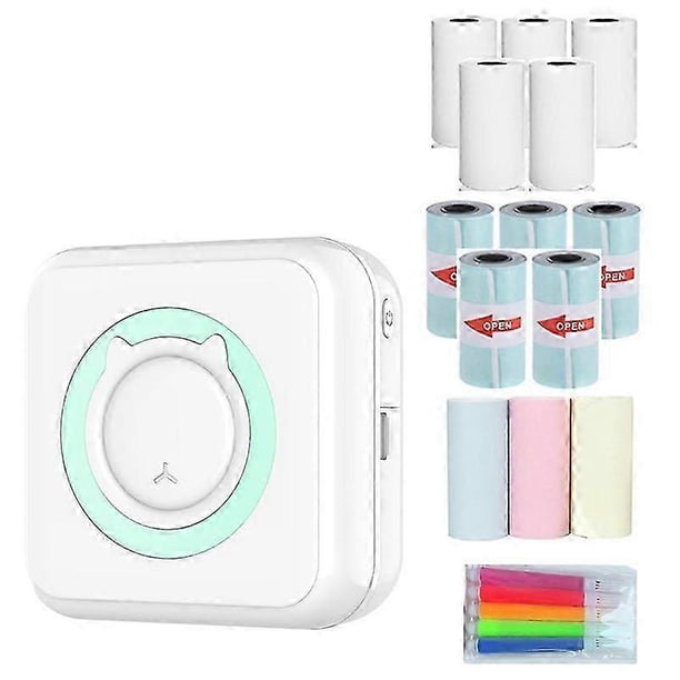 Portable Mini Thermal Printer 200 DPI Wireless Inkless Bluetooth Pocket Printer