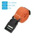 thumbnail image 2 of Uxcell 1.5m Adjustable with Quick Release Buckle Luggage Straps, Orange 3 Pack, 2 of 5