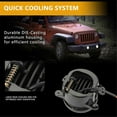 thumbnail image 5 of 4 Inch LED Fog Lights Ring Work Light (Red+Yellow+White), 5 of 5