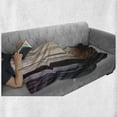 thumbnail image 6 of Fog Soft Flannel Fleece Throw Blanket, Eerie Forest in Autumn Mysterious Thrill Bare Branched Trees Scary Vista Photo, Cozy Plush for Indoor and Outdoor Use, 70" x 90", Multicolor, by Ambesonne, 6 of 6