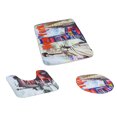thumbnail image 3 of Juego de 3 piezas de baño antideslizante con tapa de pedestal, almohadilla para tapete de baño, juego de alfombras, 18 patrones de elección Nueva York Soledad Alfombrilla, 3 of 6