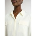thumbnail image 4 of Scoop Women’s Ultimate Button Down Blouse with Two Pockets, Sizes XS-4X, 4 of 5