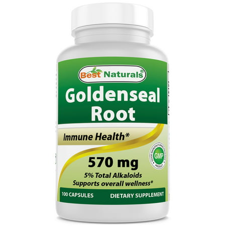 Best Naturals Goldenseal Root 570 mg 100 Capsules (Best Maca Root Pills)